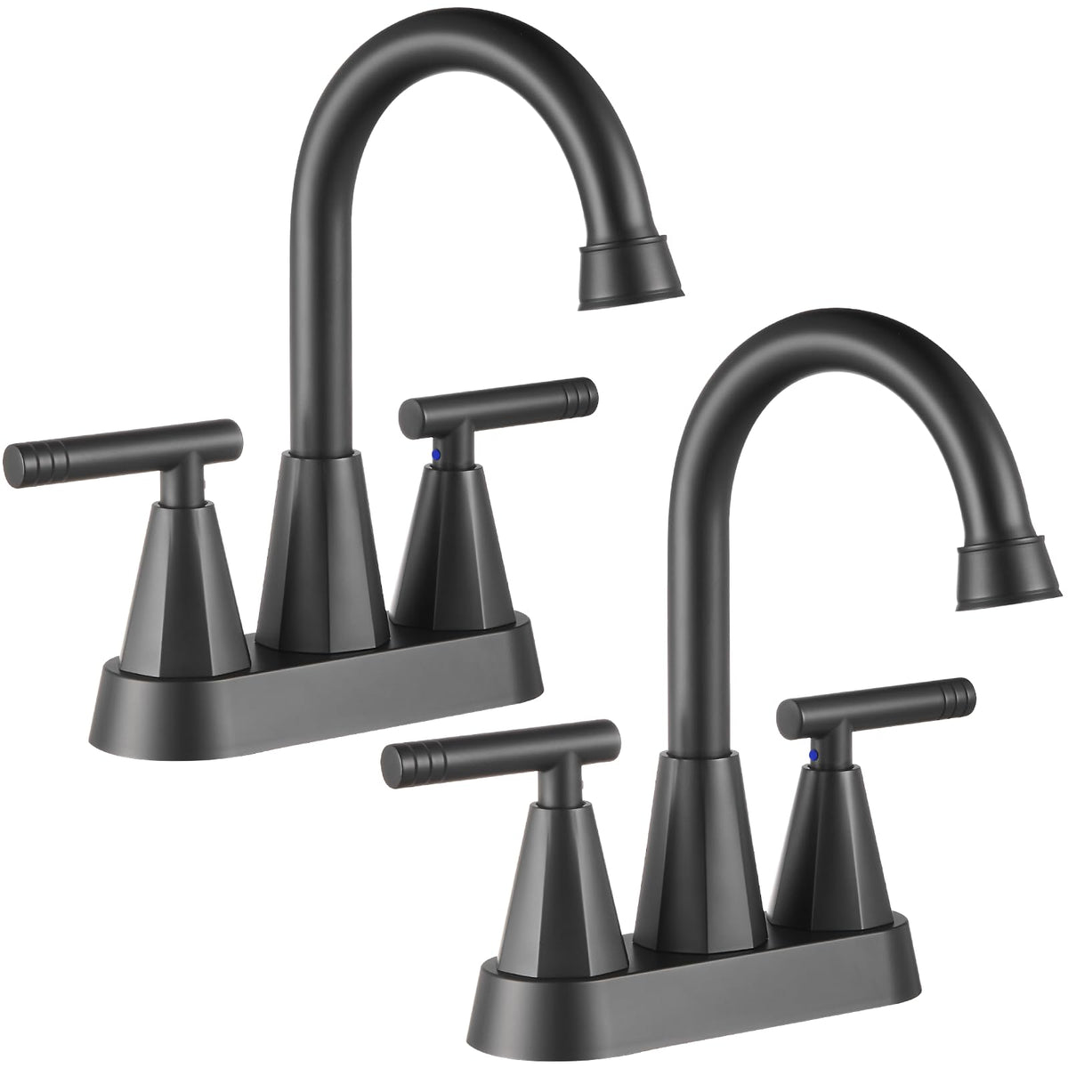 Cobbe Matte Black Bathroom Faucets, Centerset Bathroom Sink Faucet 4 Inch