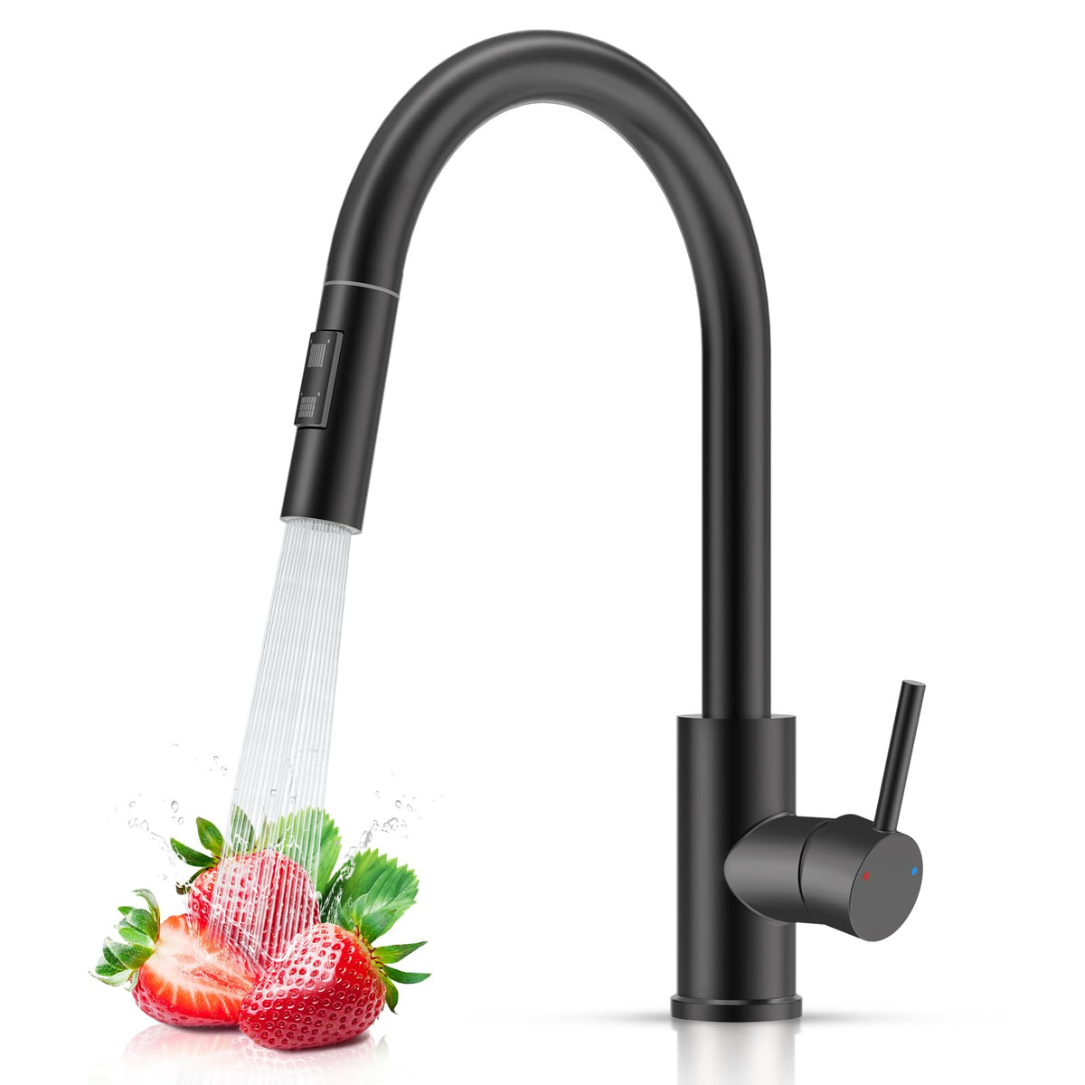 FEELSO Kitchen Faucet with Pull Down Sprayer Stainless Steel Brushed Nickel