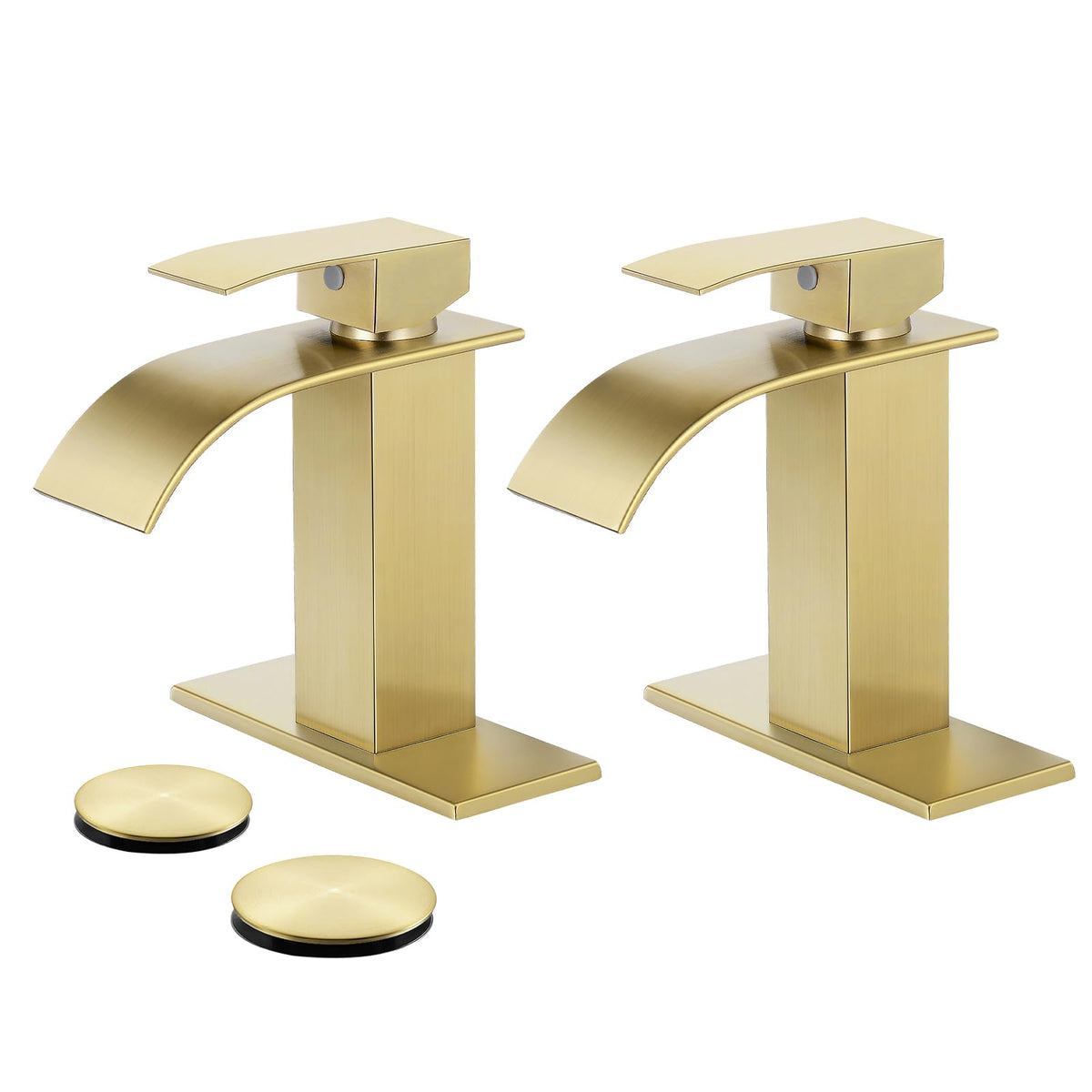 Bathroom Faucet Brushed Nickel Waterfall Single Handle Vanity Faucet