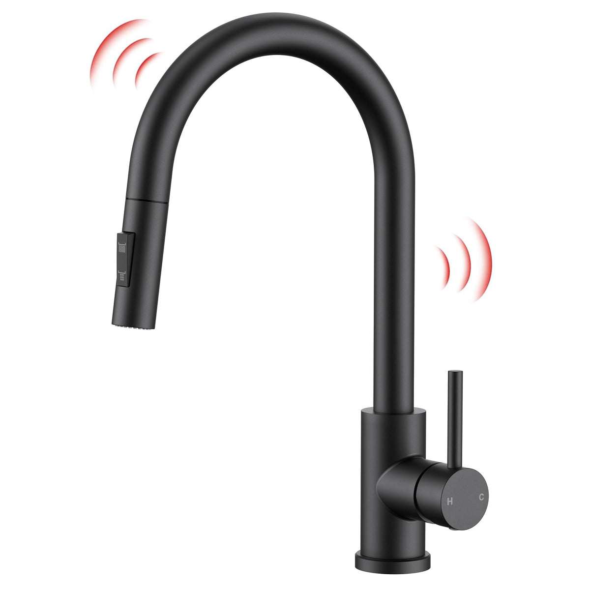 FORIOUS Kitchen Faucet, 2-Mode Pull Down Sprayer, Classic Brushed Gold