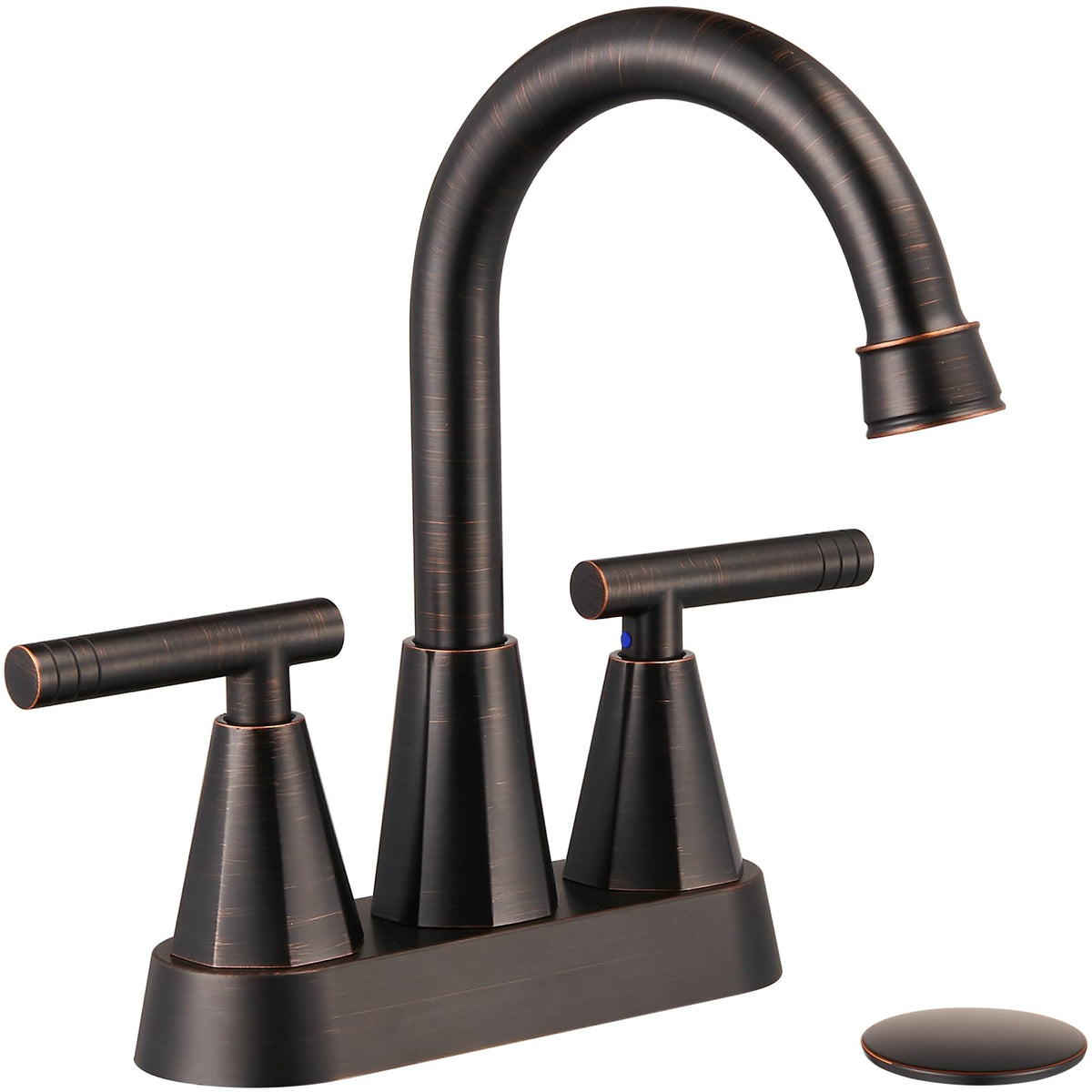Cobbe Matte Black Bathroom Faucets, Centerset Bathroom Sink Faucet 4 Inch