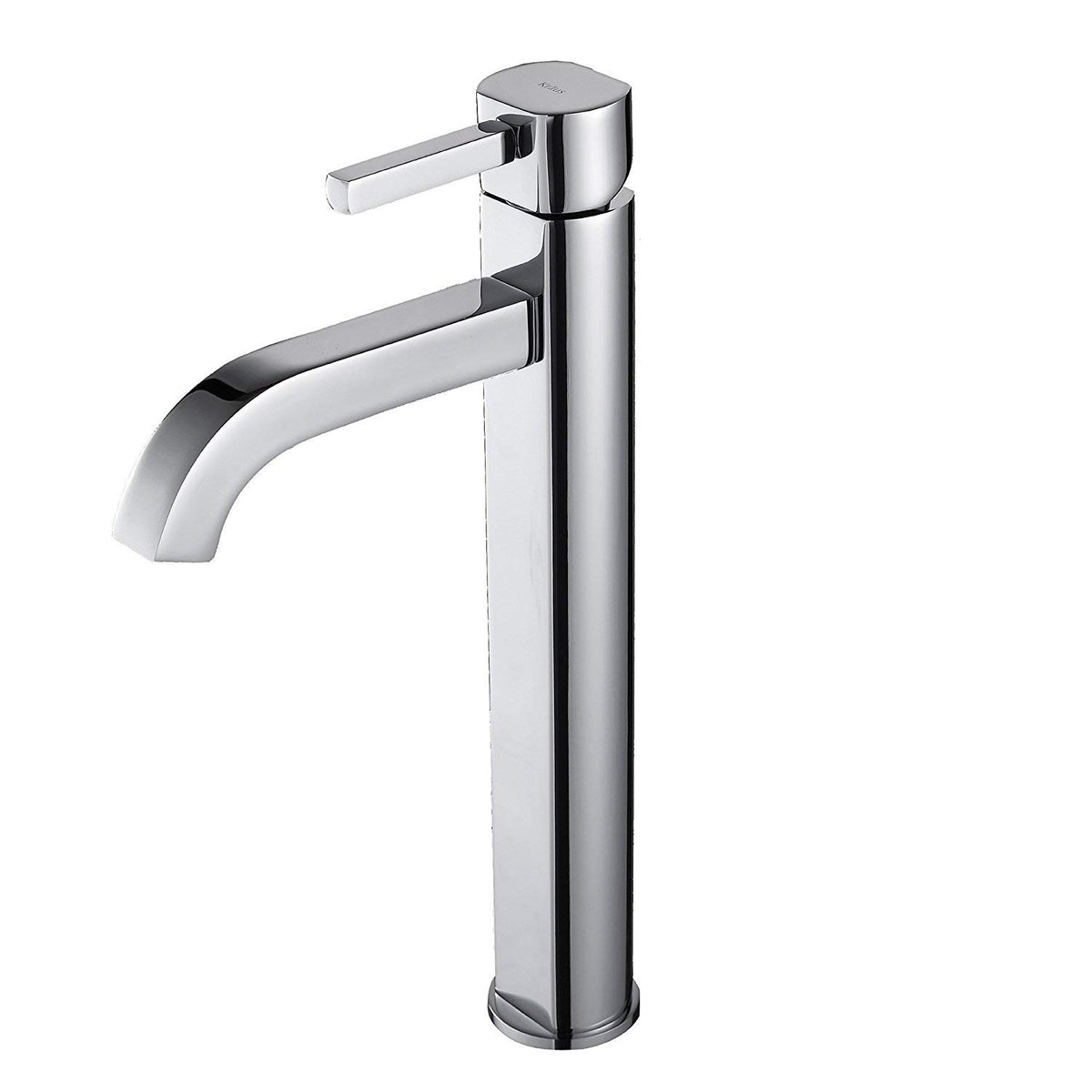 KRAUS Ramus Single Handle Vessel Sink Bathroom Faucet with Pop-Up Drain in Brushed Gold, KVF-1220BG