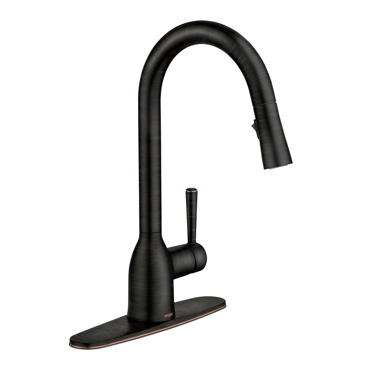 Moen Adler Spot Resist Stainless One-Handle High Arc Pulldown Kitchen Faucet with Power Clean, 87233SRS