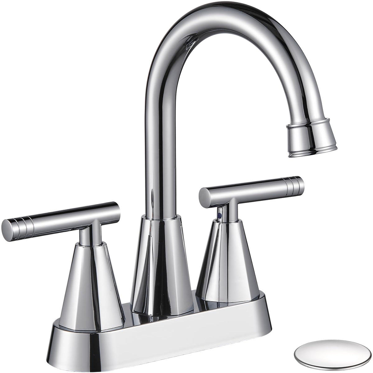 Cobbe Matte Black Bathroom Faucets, Centerset Bathroom Sink Faucet 4 Inch