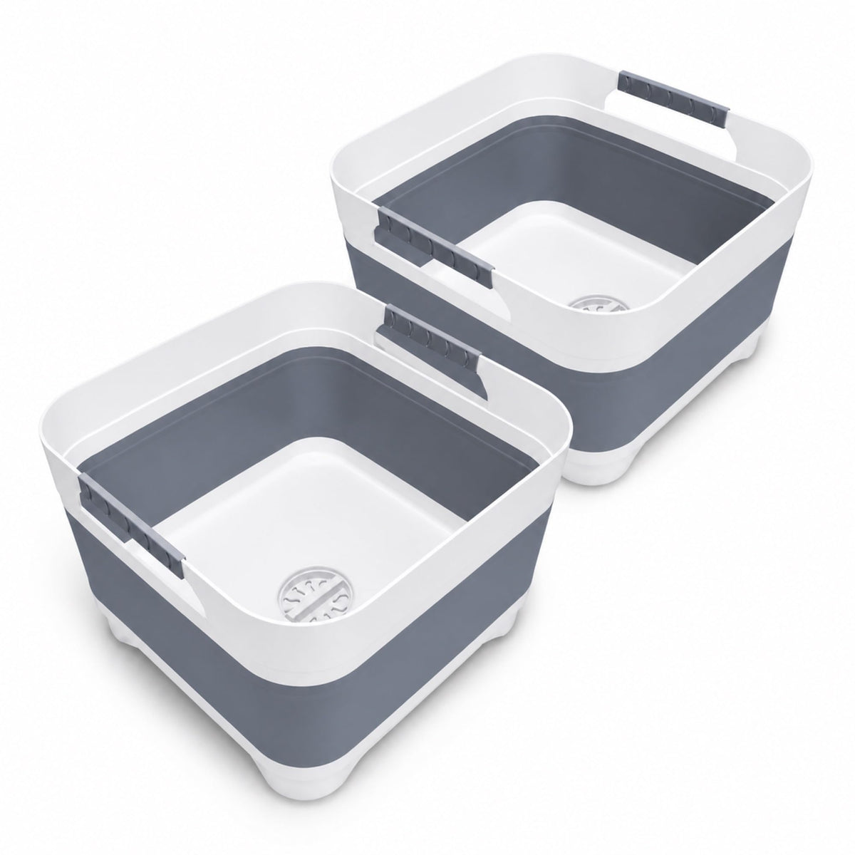 GIMWA 2.6 Gal Collapsible Baby Bottle Wash Basin with Drain Plug