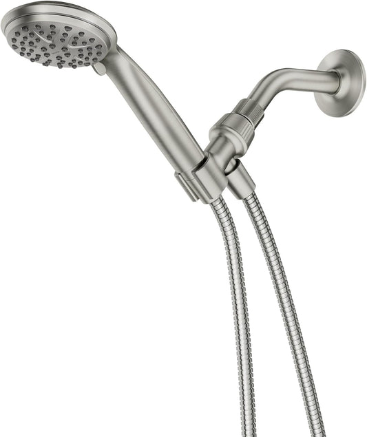 Moen Attune Shower Head with Handheld Sprayer, 6 Handheld Shower Head Spray Settings, Spot Resist Brushed Nickel Finish, 218H0SRN
