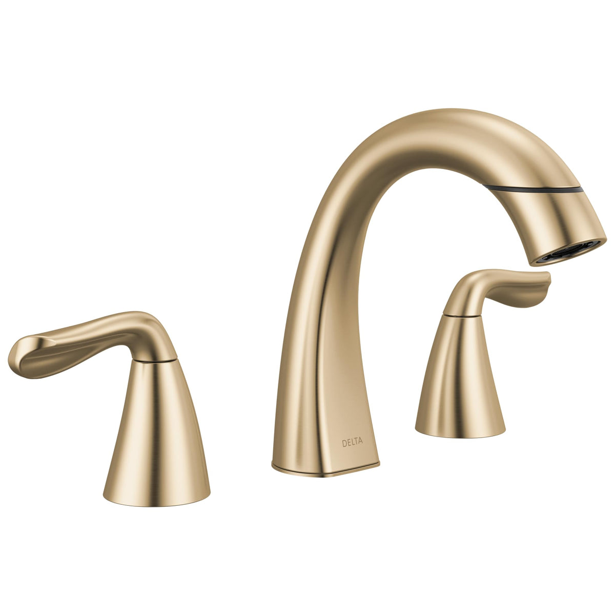Delta Vesna Brushed Nickel Bathroom Faucet 3 Hole, 8 Inch Widespread Bathroom Sink Faucet for Vanity, Push-Pop Drain Assembly, SpotShield Brushed Nickel 35789LF-SP