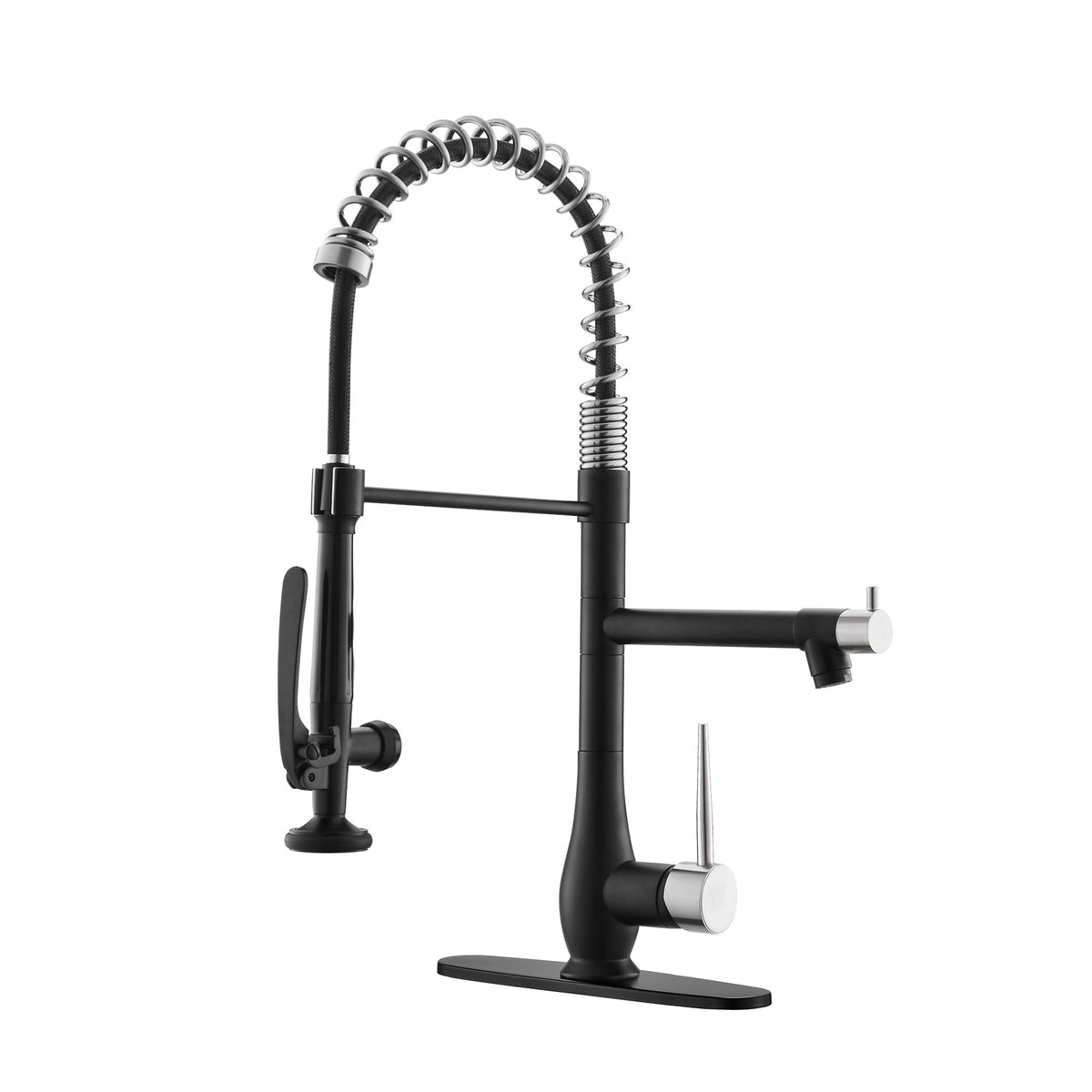 GIMILI Commercial Kitchen Sink Faucet with Pull Down Sprayer Brushed Nickel