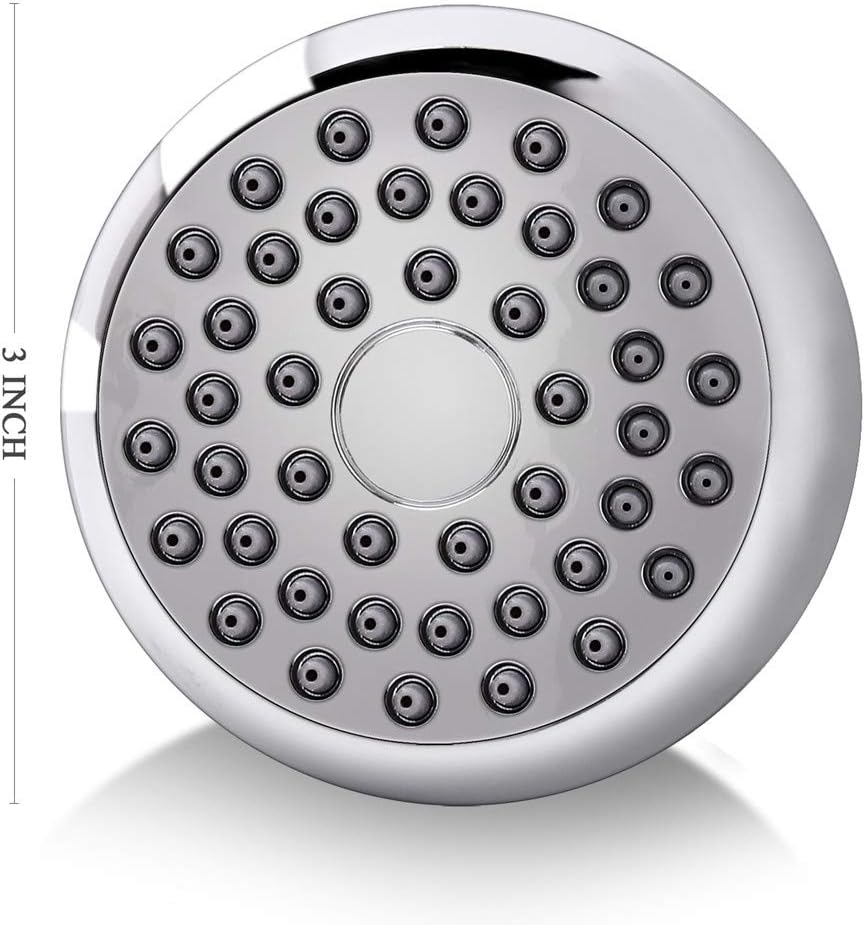 AISOSO Fixed Shower Head High Pressure 3 Inch Showerhead Chrome