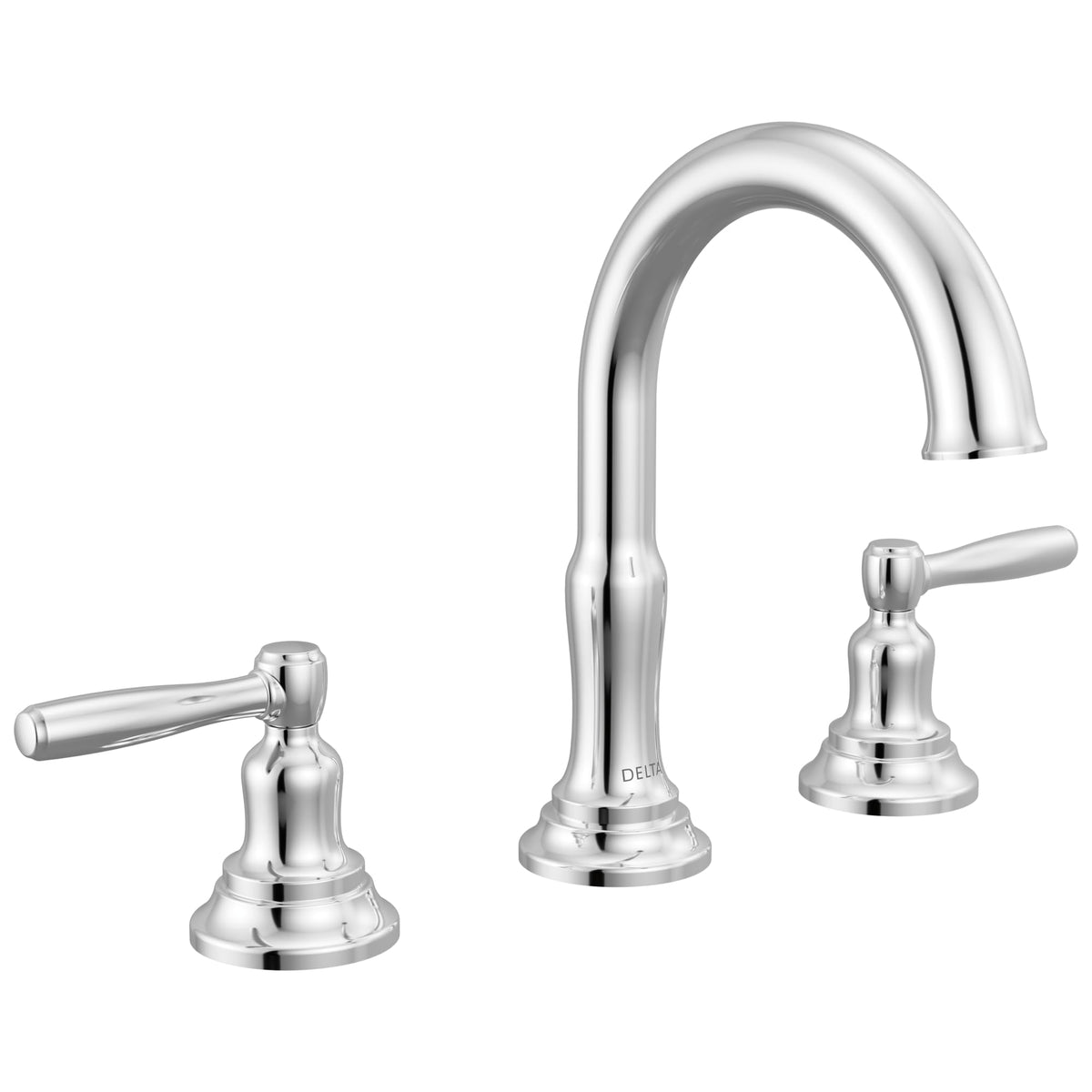 Delta Roe Brushed Nickel Bathroom Faucet 3 Hole, 8 Inch Widespread Bathroom Sink Faucet for Vanity, Push-Pop Drain Assembly, Stainless 35985LF-SS