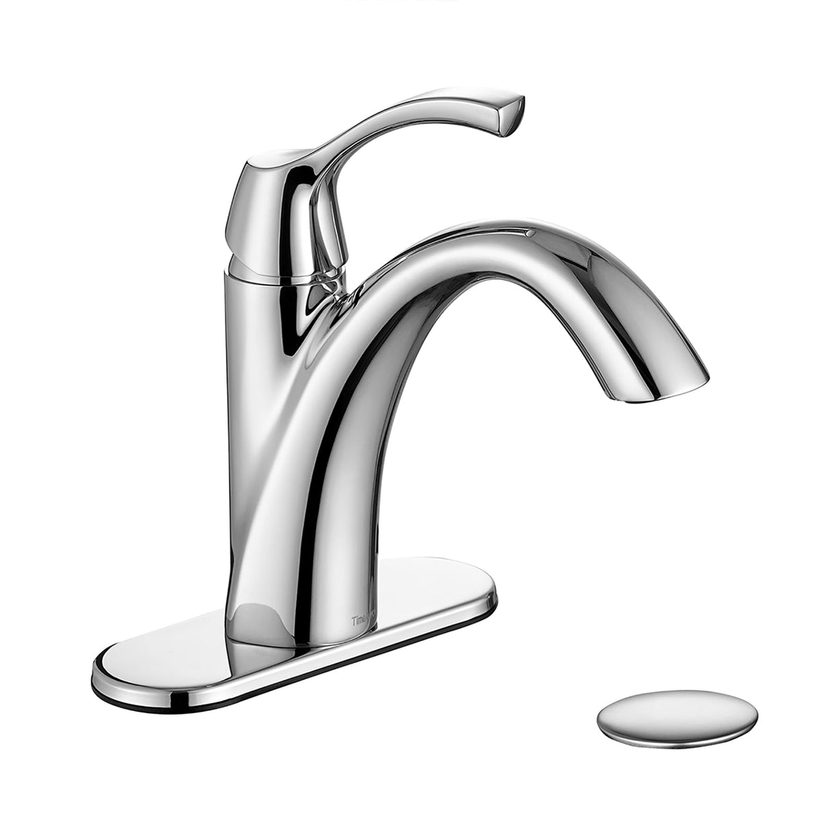 TimeArrow Bathroom Faucet Brushed Nickel with Drain and Water Supply Lines