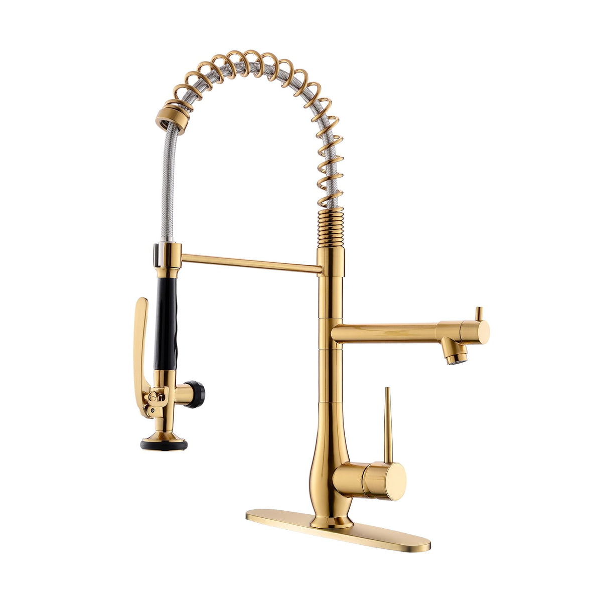 GIMILI Commercial Kitchen Sink Faucet with Pull Down Sprayer Brushed Nickel