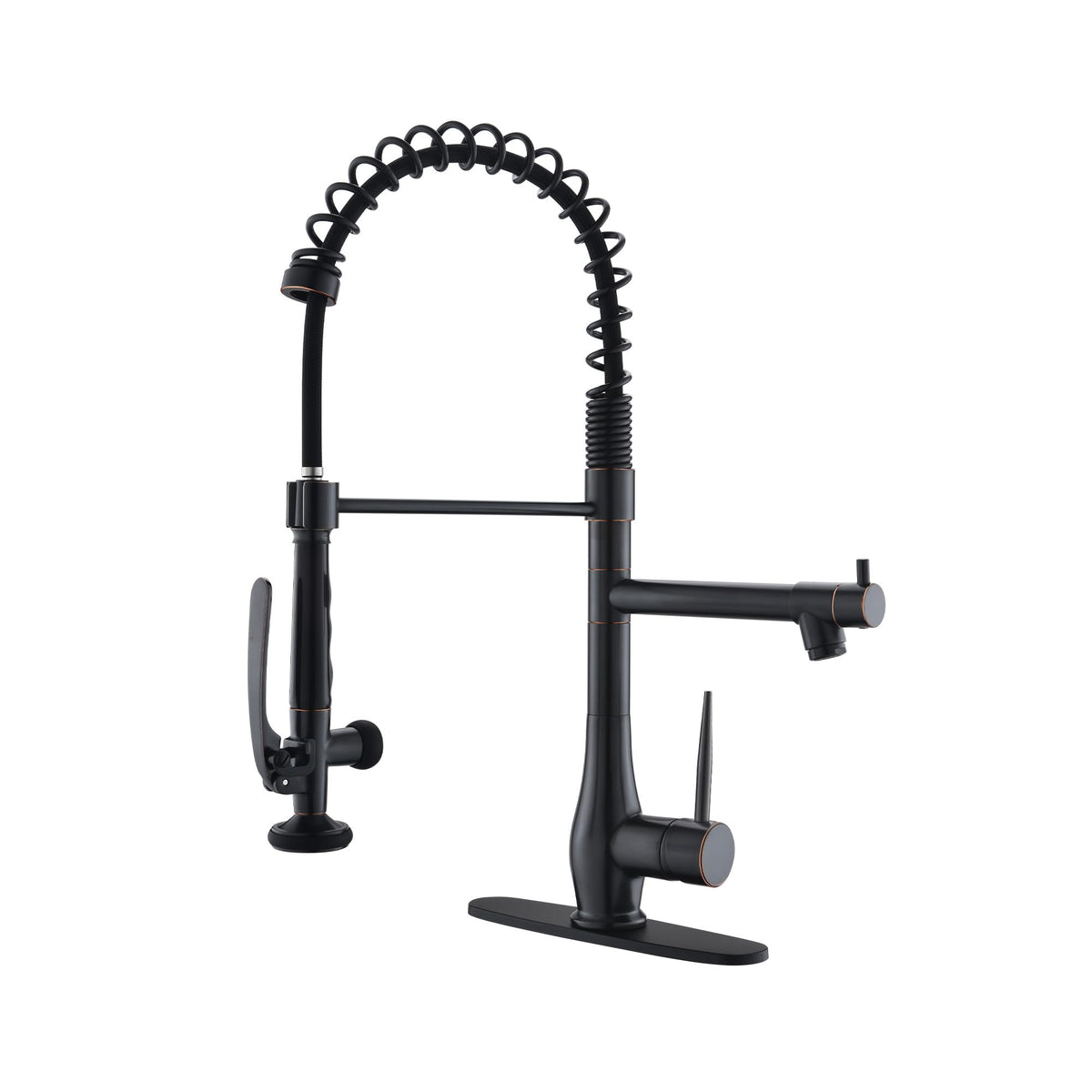GIMILI Commercial Kitchen Sink Faucet with Pull Down Sprayer Brushed Nickel