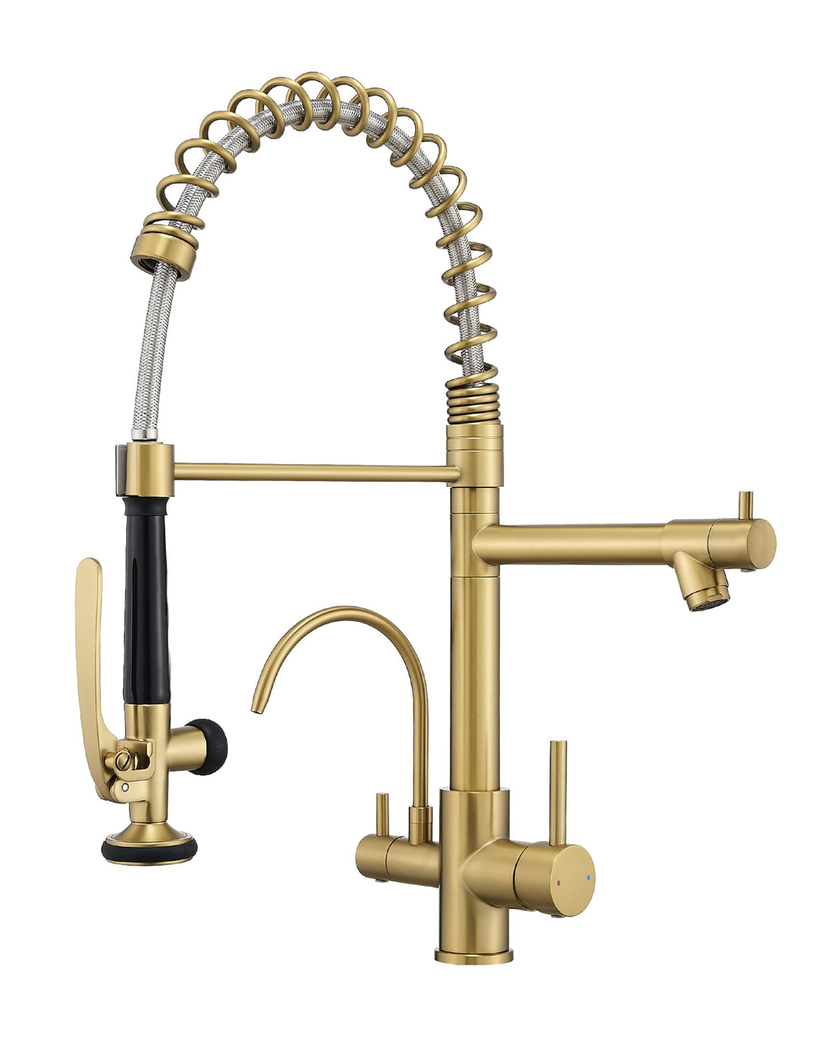Fapully Black Kitchen Faucet,Commercial Pull Down Kitchen Sink Faucet
