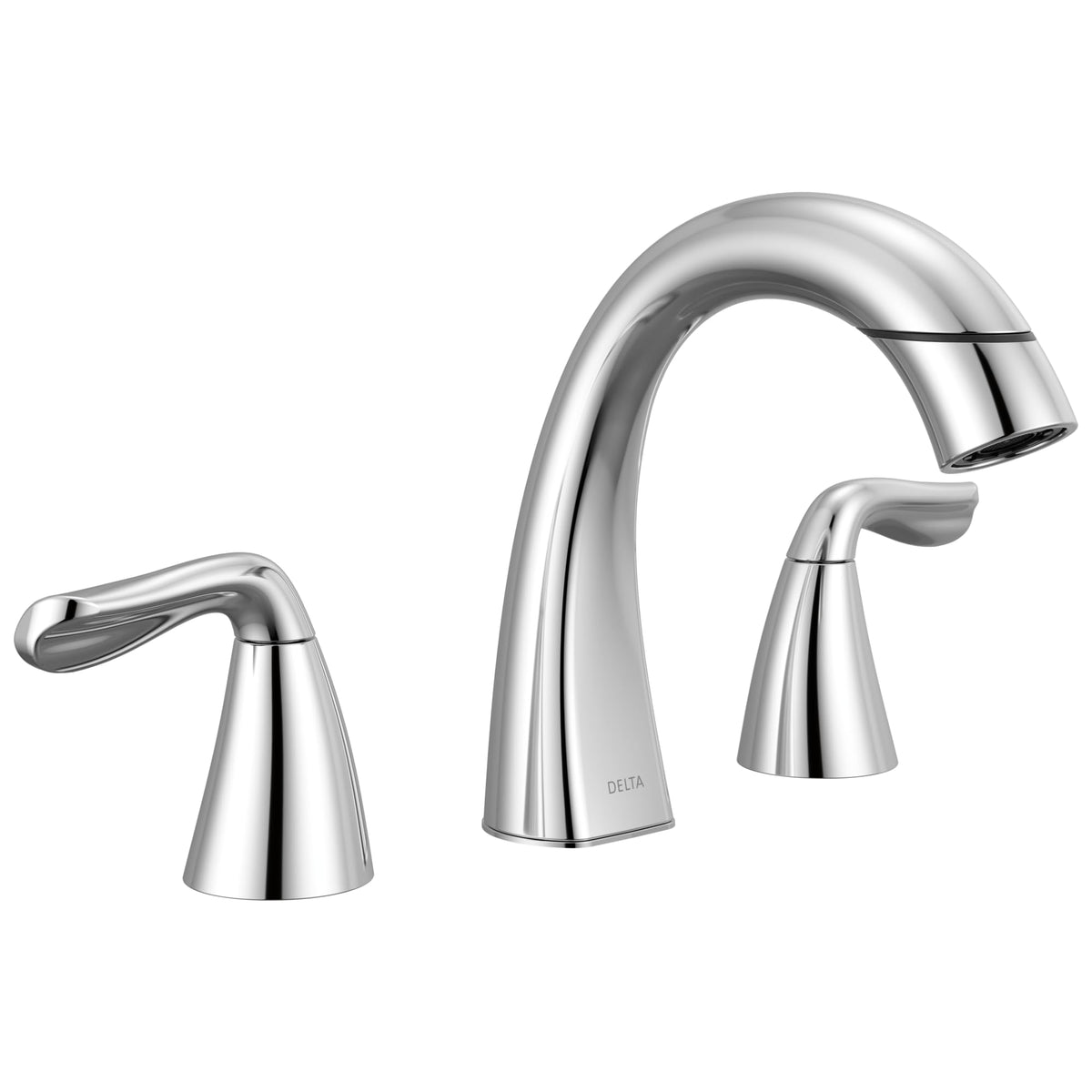 Delta Vesna Brushed Nickel Bathroom Faucet 3 Hole, 8 Inch Widespread Bathroom Sink Faucet for Vanity, Push-Pop Drain Assembly, SpotShield Brushed Nickel 35789LF-SP