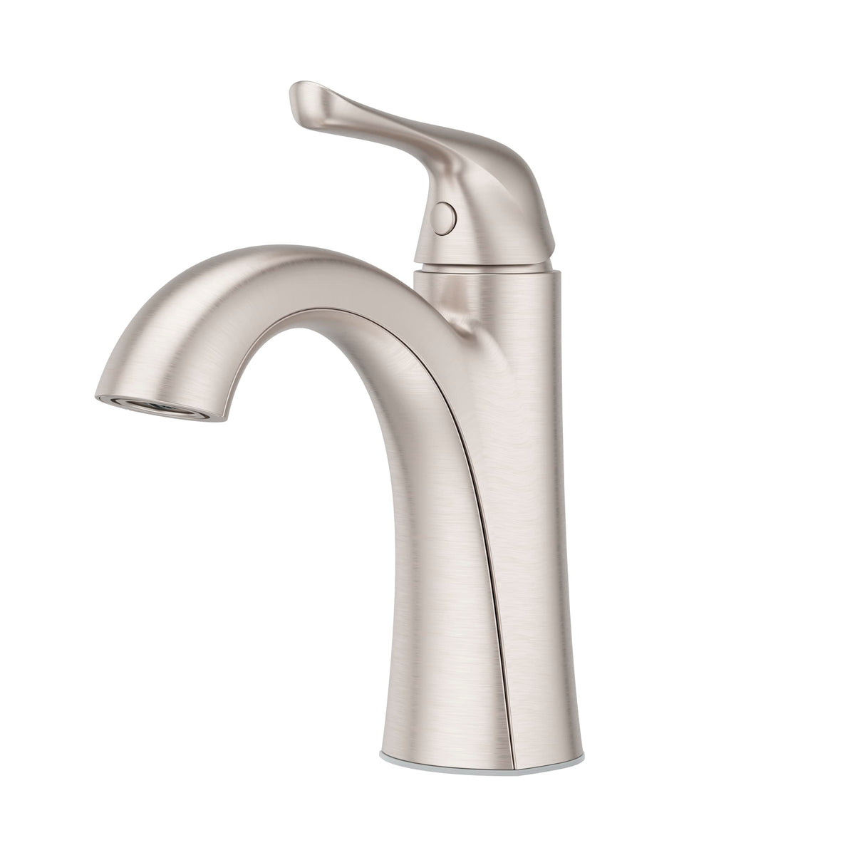 Pfister Willa 4 inch Centerset Bathroom Sink Faucet 2-Handle 3-Hole NSF Certified Spot Defense Brushed Nickel Vanity Faucet with Push & Seal Drain Installation LF048MALGS