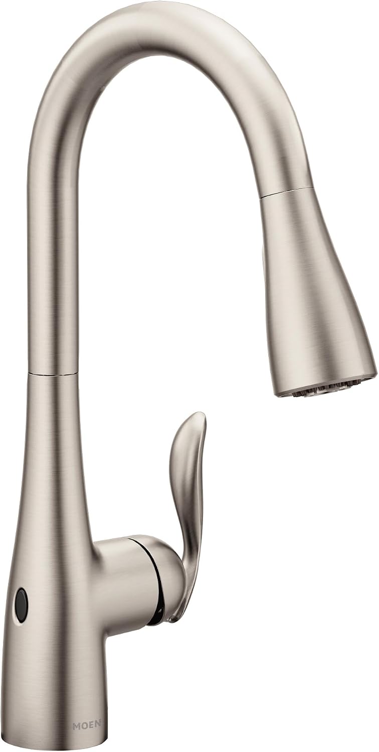 Moen 7594EWSRS Arbor Touchless Kitchen Faucet, Spot Resist Stainless