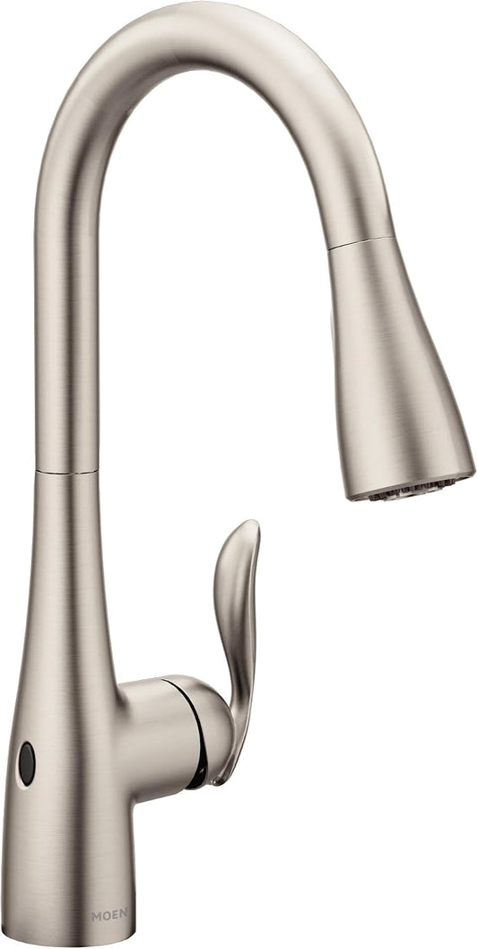 Moen 7594EWSRS Arbor Touchless Kitchen Faucet, Spot Resist Stainless