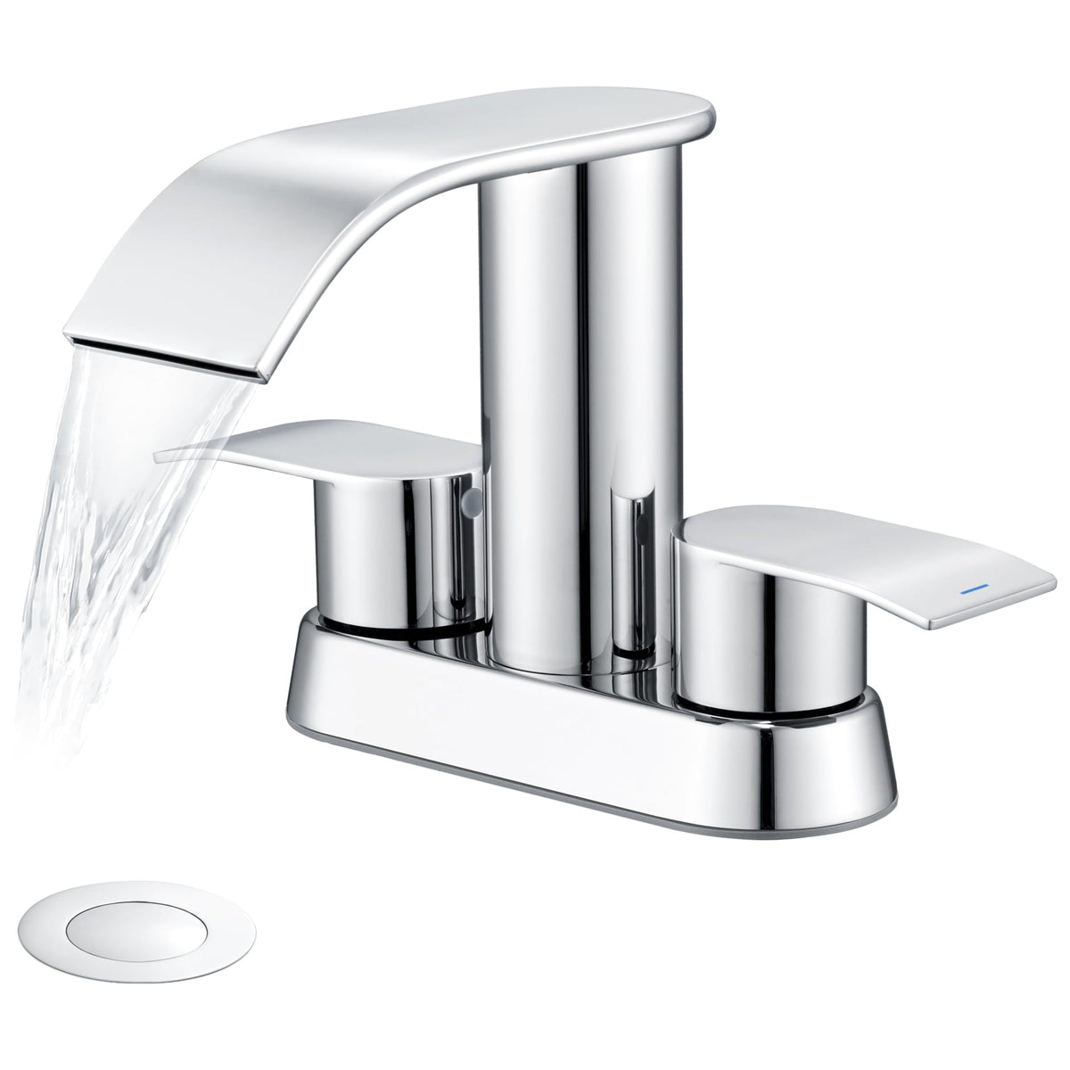 Ultimate Unicorn Waterfall Bathroom Faucet for Sink Chrome 4 Inch