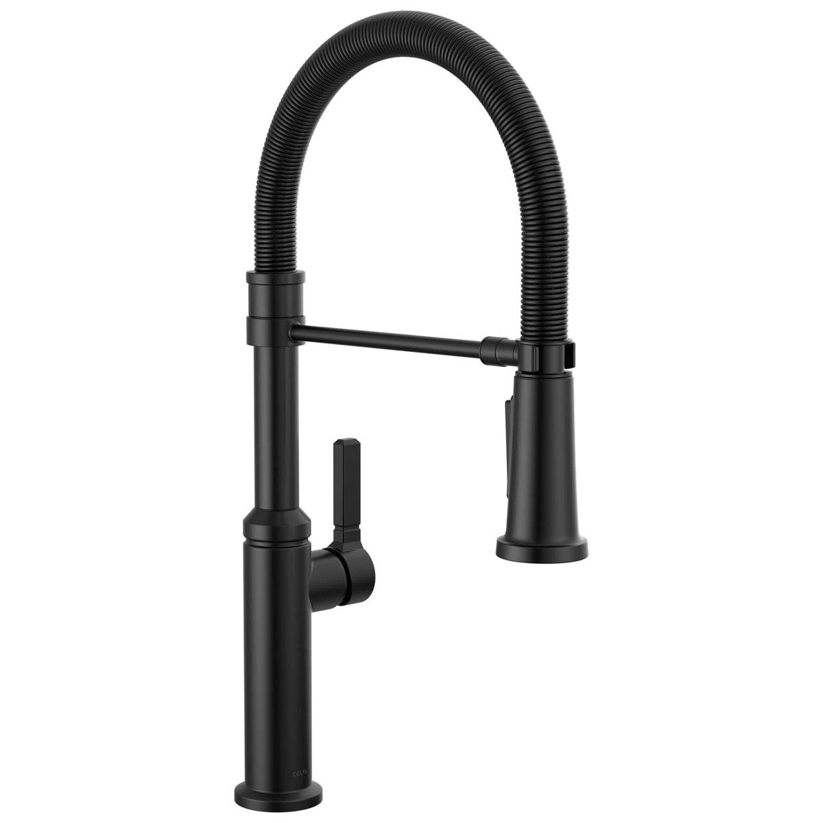 Delta Faucet Rhett Pro Commercial Style Kitchen Faucet with Pull Down Sprayer, Gold Commercial Kitchen Faucet, Spring Kitchen Faucet, Delta Kitchen Sink Faucet, Champagne Bronze 18829-CZ-DST