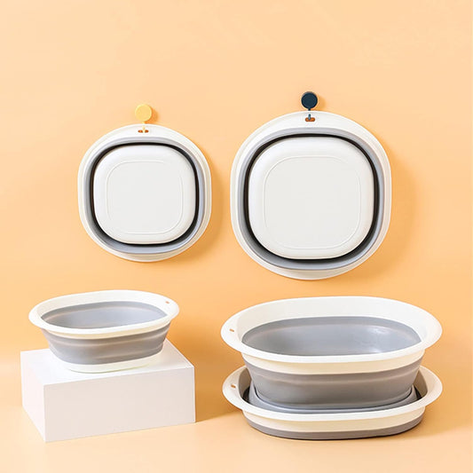 Multipurpose Foldable Collapsible Washbasin Lightweight Portable Basin