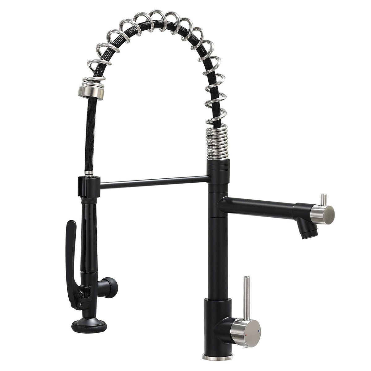 Fapully Black Kitchen Faucet,Commercial Pull Down Kitchen Sink Faucet
