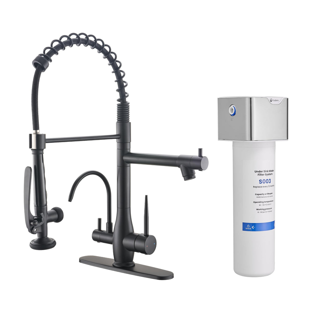 GIMILI Commercial Kitchen Sink Faucet with Pull Down Sprayer Brushed Nickel