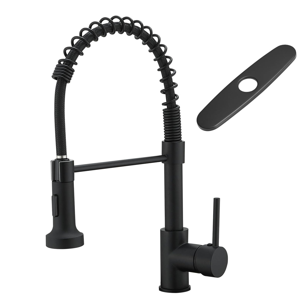 AIMADI Modern Kitchen Faucet Pull Down Sprayer,Stainless Steel Single Handle Kitchen Sink Faucet with LED Light,Brushed Nickel