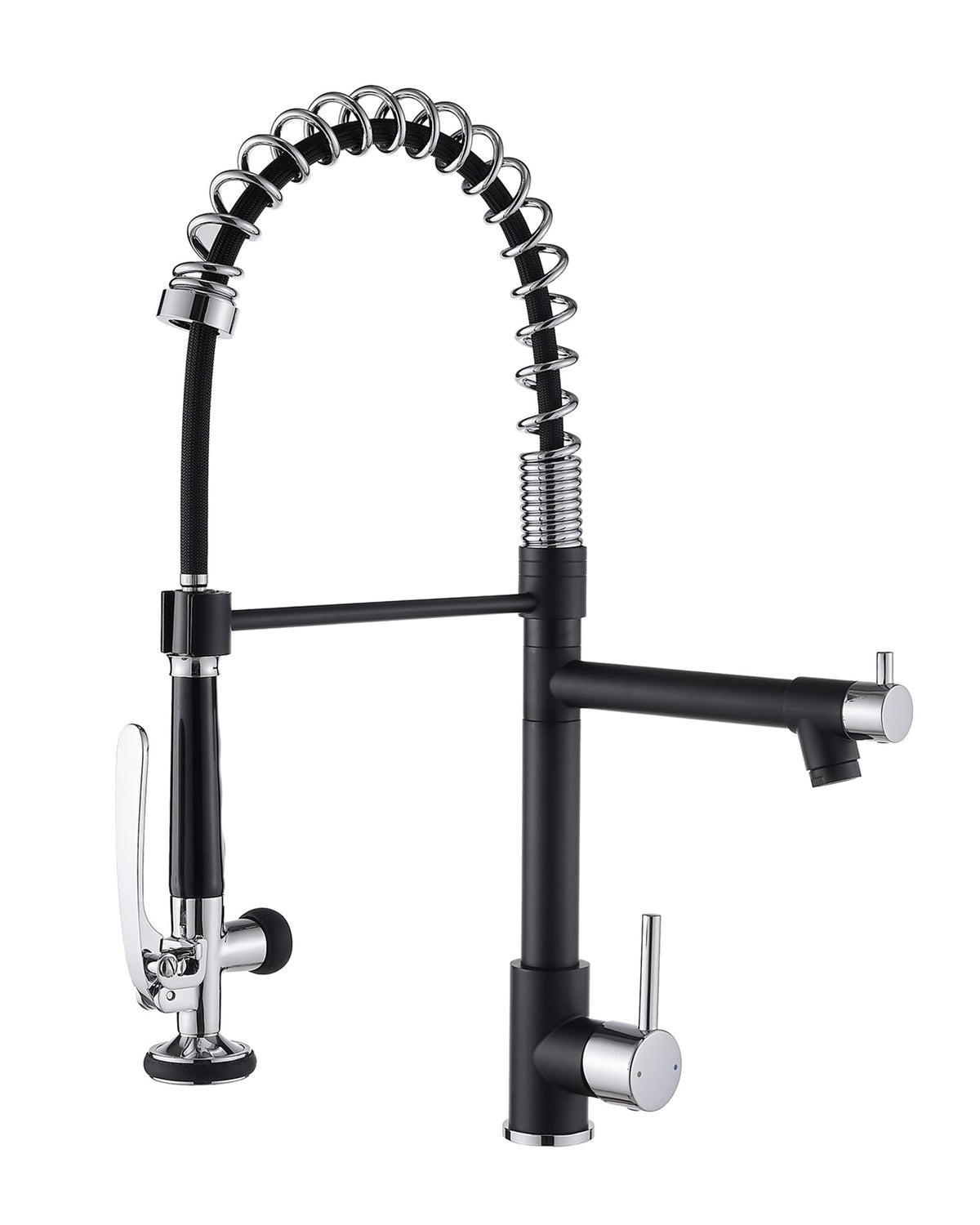 Fapully Black Kitchen Faucet,Commercial Pull Down Kitchen Sink Faucet