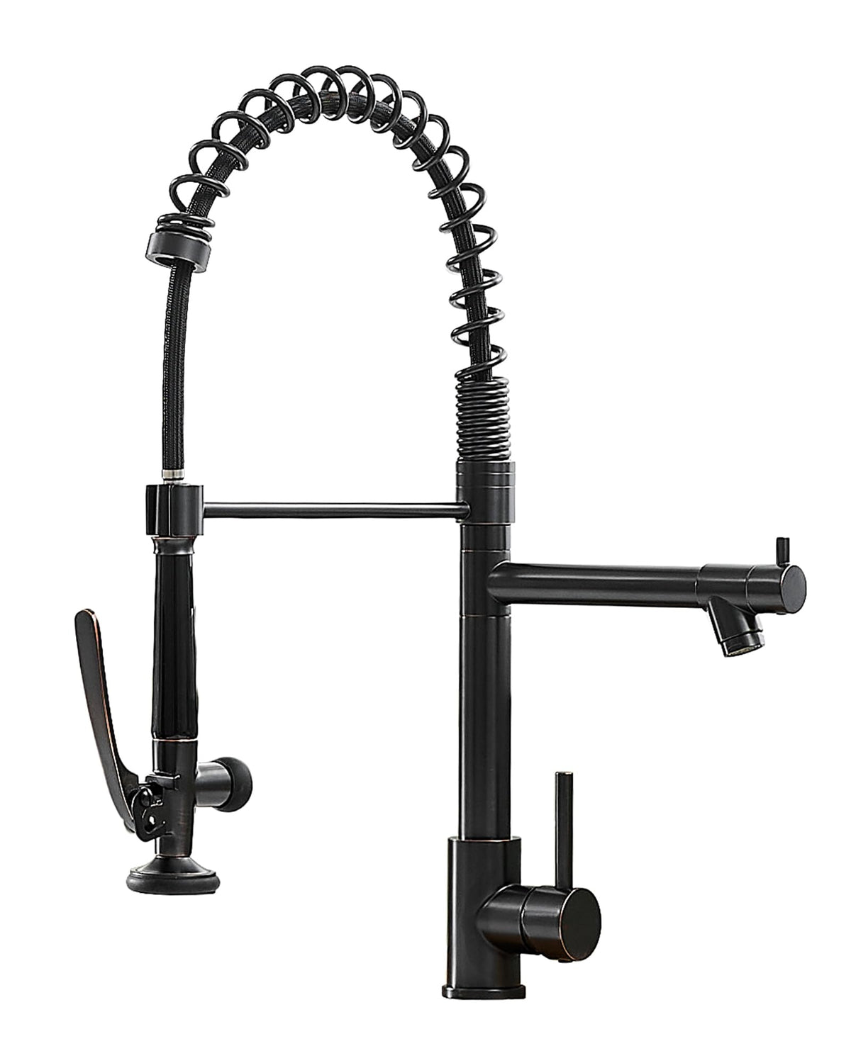 Fapully Black Kitchen Faucet,Commercial Pull Down Kitchen Sink Faucet