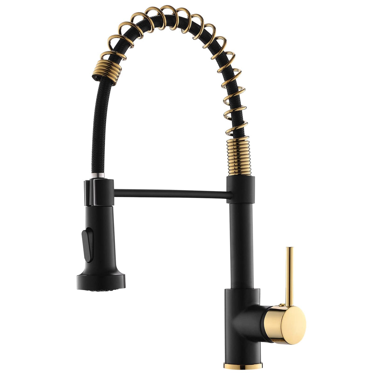 AIMADI Modern Kitchen Faucet Pull Down Sprayer,Stainless Steel Single Handle Kitchen Sink Faucet with LED Light,Brushed Nickel