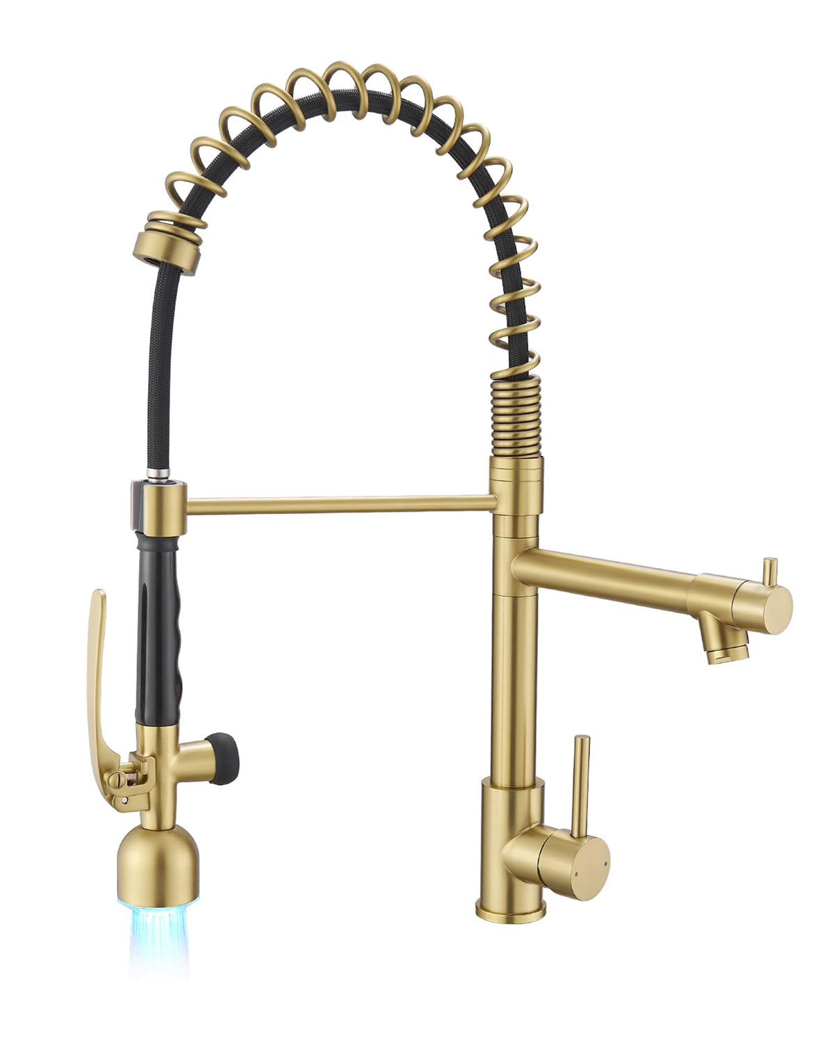 Fapully Black Kitchen Faucet,Commercial Pull Down Kitchen Sink Faucet