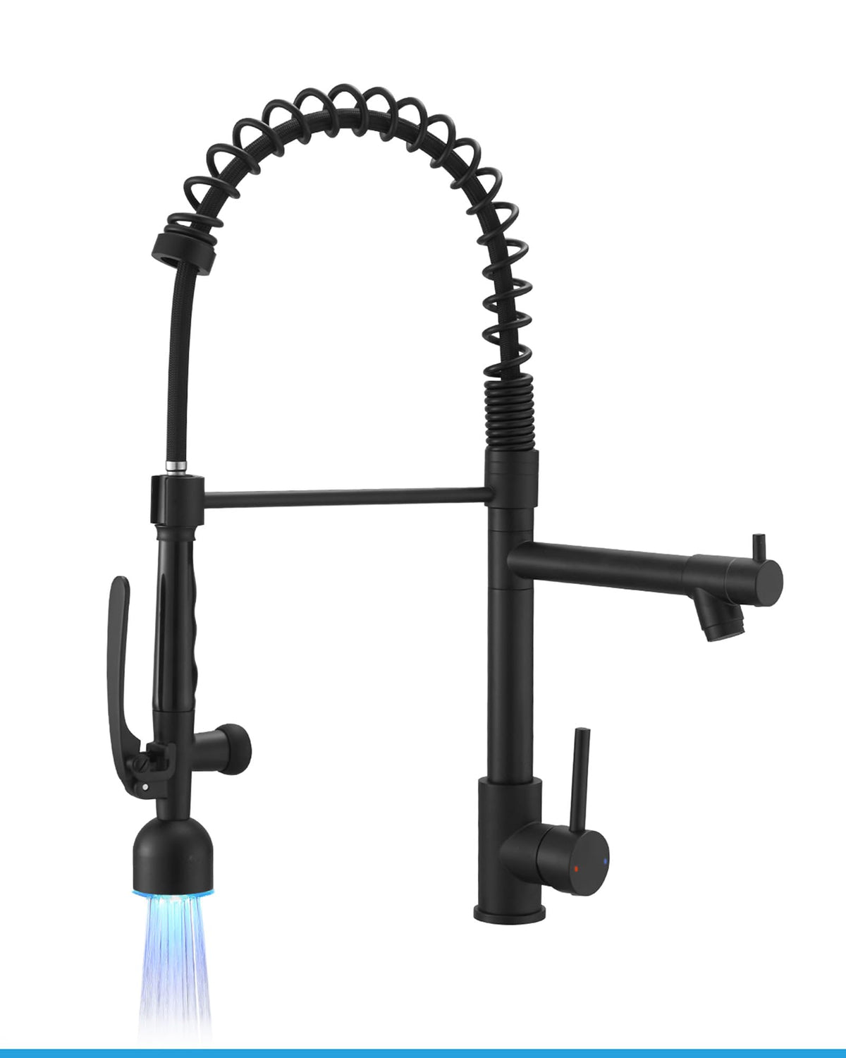 Fapully Black Kitchen Faucet,Commercial Pull Down Kitchen Sink Faucet