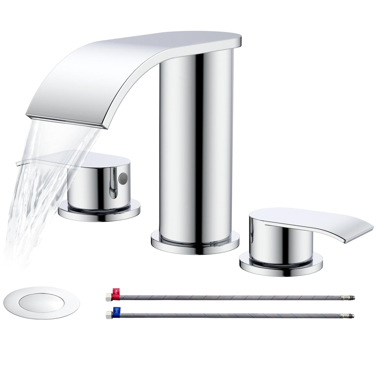Ultimate Unicorn Waterfall Bathroom Faucet for Sink Chrome 4 Inch