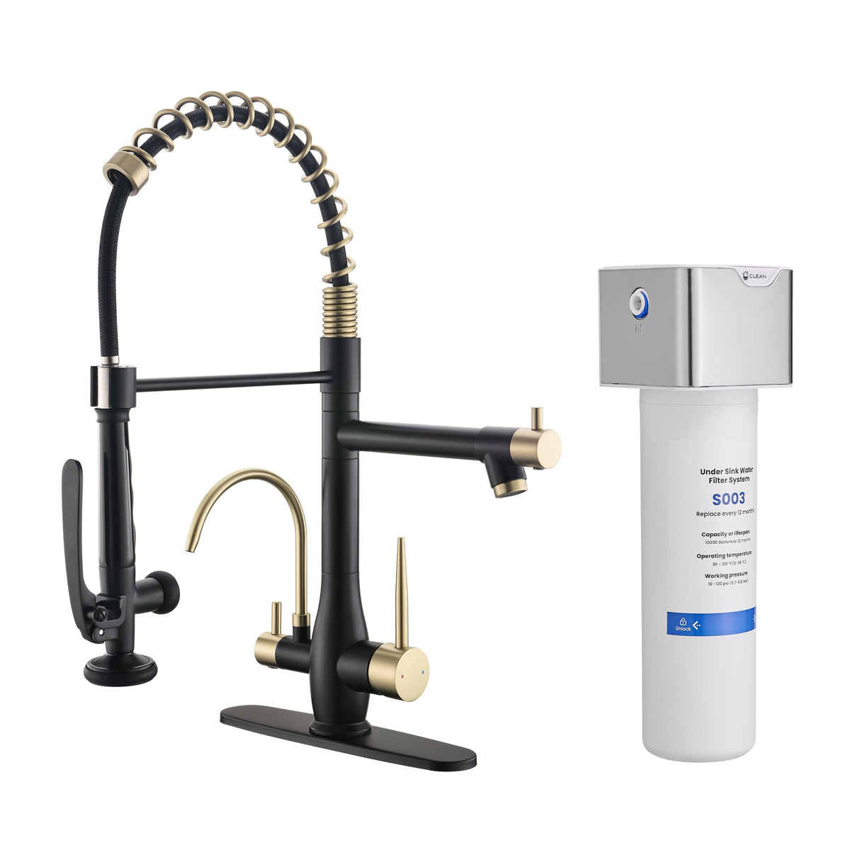 GIMILI Commercial Kitchen Sink Faucet with Pull Down Sprayer Brushed Nickel