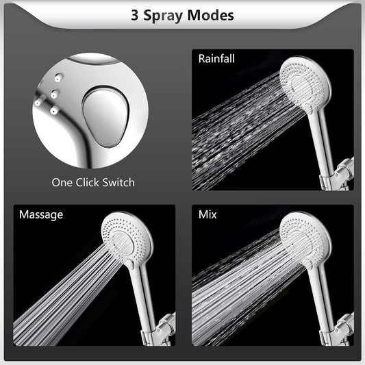 FEELSO Filtered Shower Head with Handheld, High Pressure Shower Filter Head