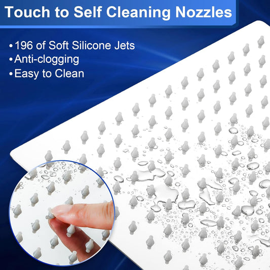 10 Inch Rain Shower Head Square High Pressure Ceiling or Wall Mount