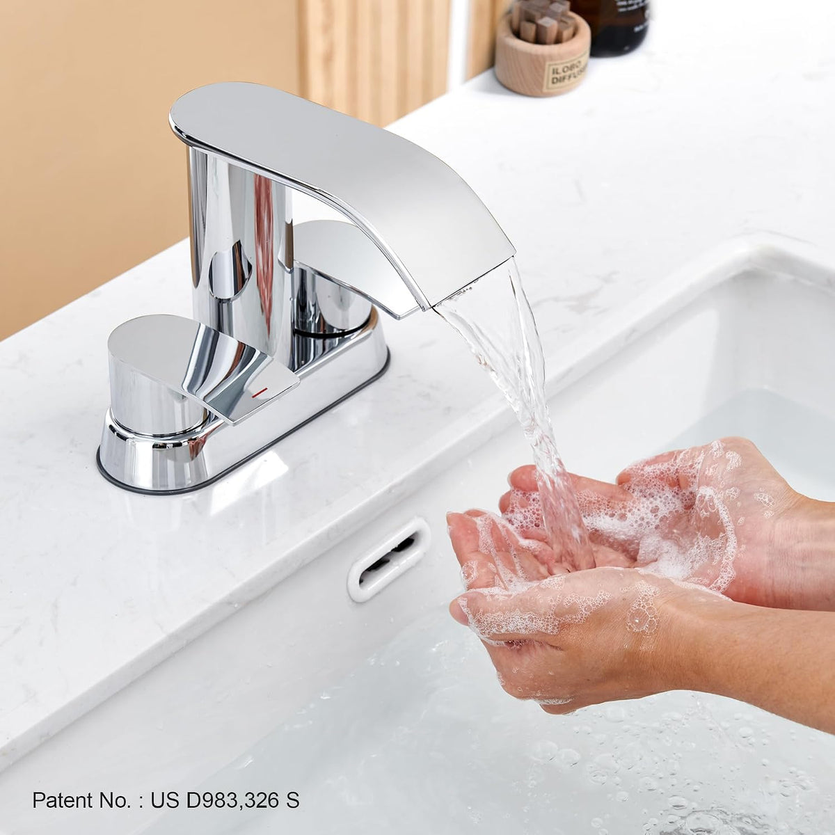 Ultimate Unicorn Waterfall Bathroom Faucet for Sink Chrome 4 Inch