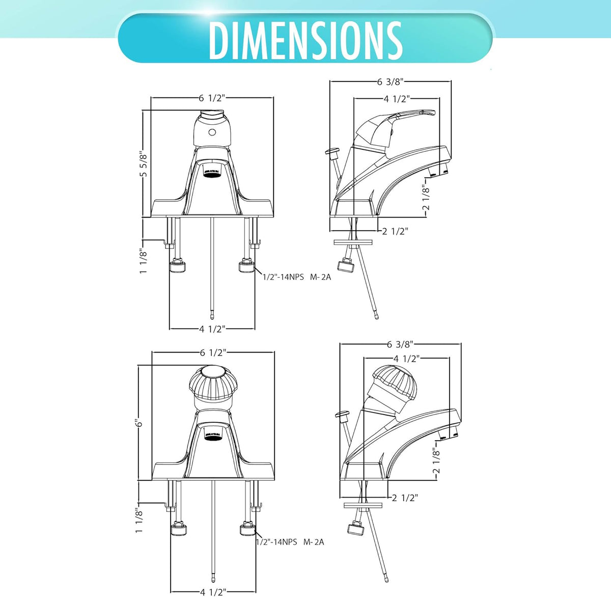 Aqua Vista 30-B410-AV Single Handle Bathroom Faucet