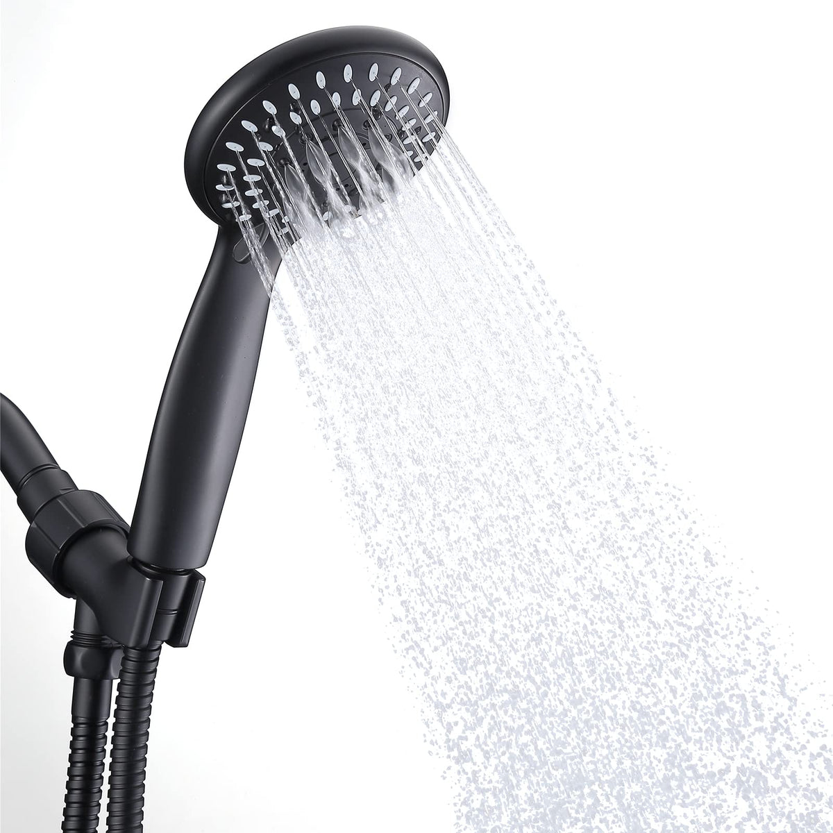 Briout Handheld Shower Head High Pressure 5-Settings with Hose, Chrome