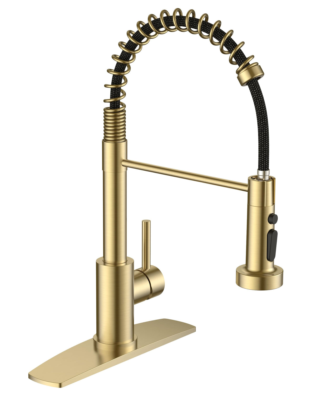 FORIOUS Kitchen Sink Faucet, 3 Modes Sprayer, Single Handle, Brushed Nickel