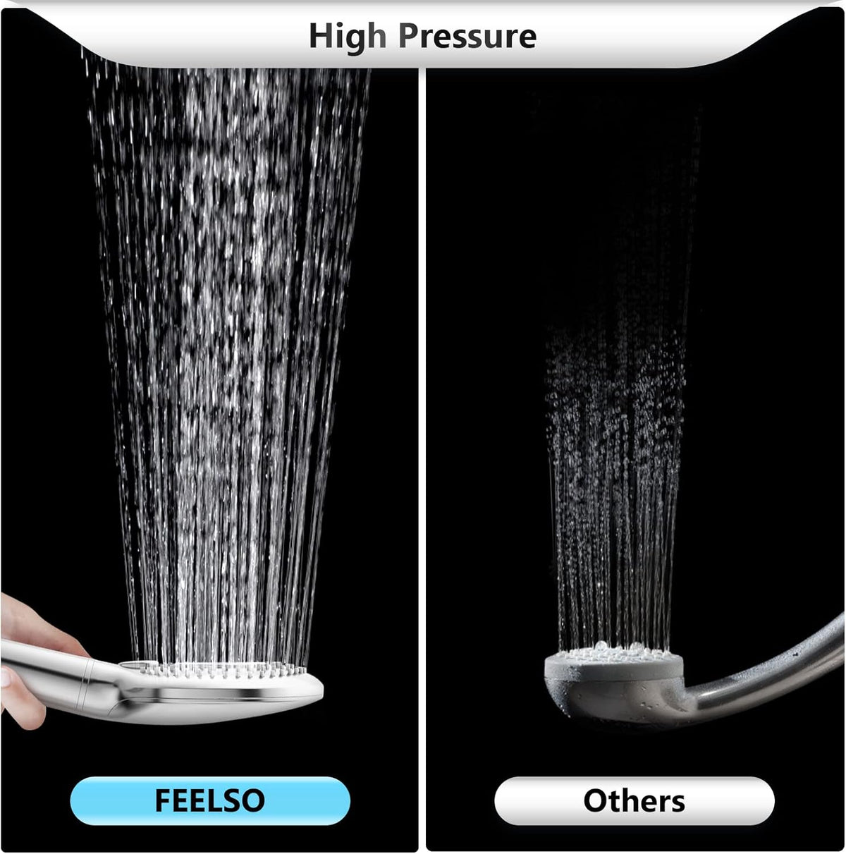 FEELSO Filtered Shower Head with Handheld, High Pressure Shower Filter Head