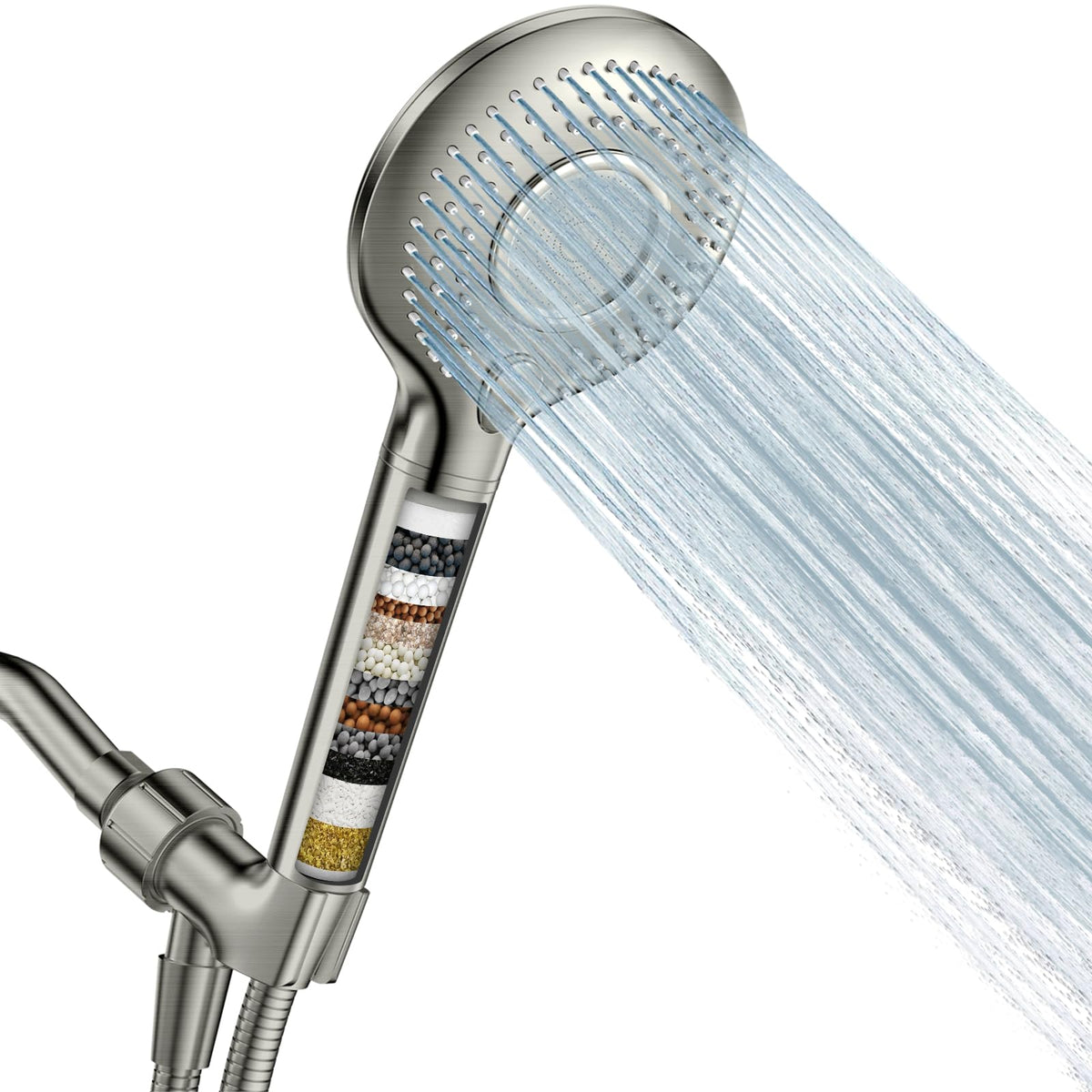 FEELSO Filtered Shower Head with Handheld, High Pressure Shower Filter Head