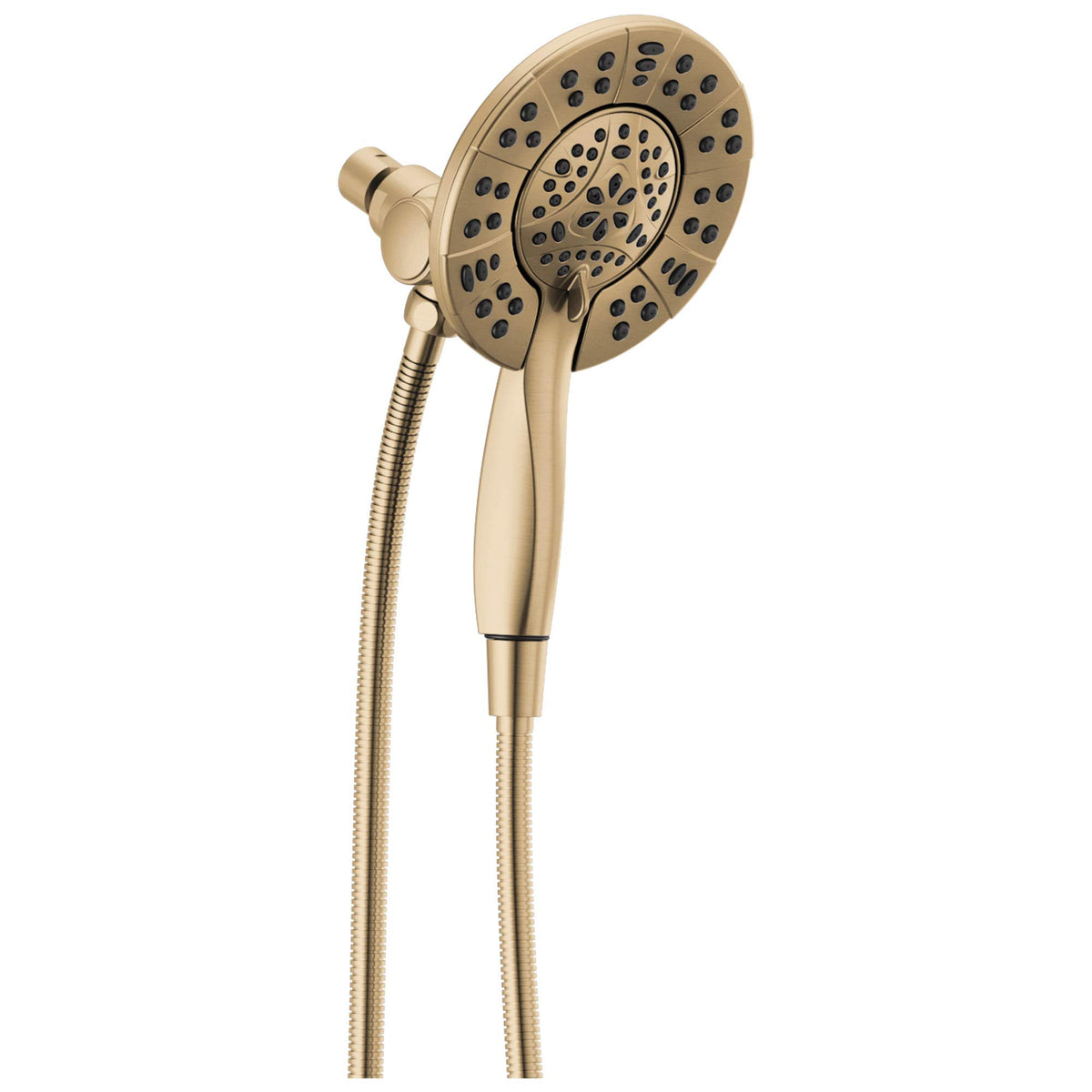 Delta 4-Setting In2ition 2-in-1 Dual Shower Head with HandHeld Spray, Brushed Nickel Detachable Shower Head with Hose, Showerhead, 1.75 GPM Flow Rate, Stainless 58499-SS
