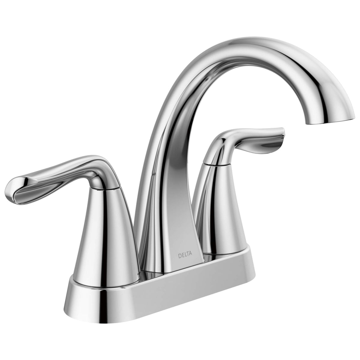 Delta Arvo Centerset Bathroom Faucet, Brushed Nickel 2-Handle Bathroom Faucet, Delta Bathroom Sink Faucet, Brushed Nickel 3-Hole Bathroom Faucet, Spotshield Stainless 25840LF-SS