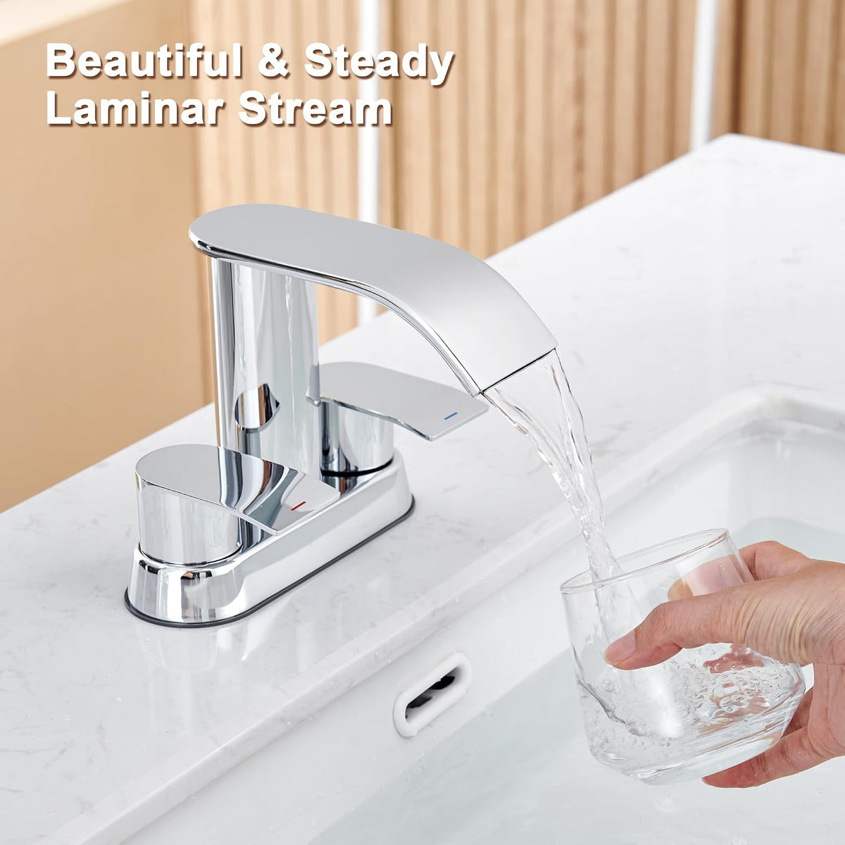 Ultimate Unicorn Waterfall Bathroom Faucet for Sink Chrome 4 Inch