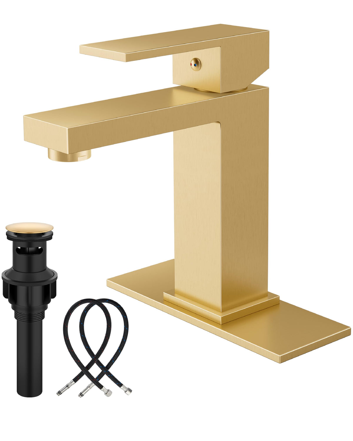 Midanya Bathroom Faucets 1 Hole Single Handle,Brushed Nickel