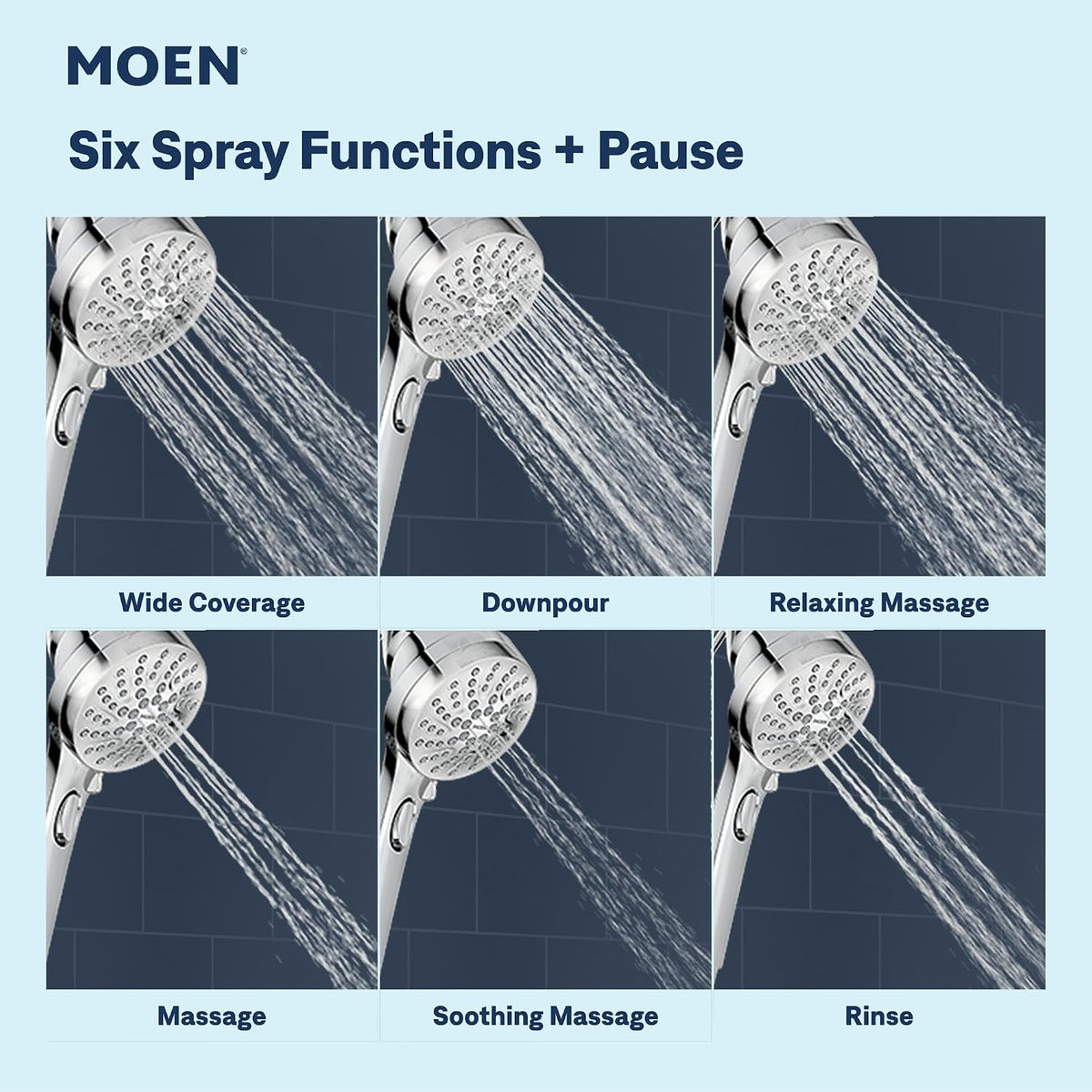 Moen 26100EP Engage Magnetix Handheld Showerhead, Chrome