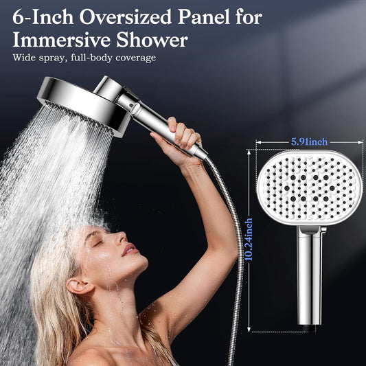 Filtered Shower Head with Handheld,High Pressure 4 Mode Shower with Filters