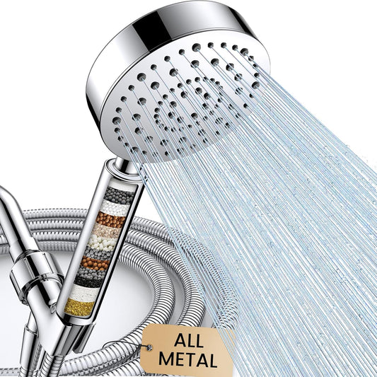 FEELSO Filtered Shower Head with Handheld, High Pressure Shower Filter Head